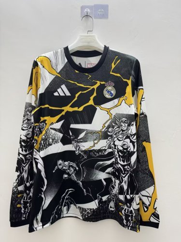 Real Madrid & Marvel training shirt S-4XL 25-26 long sleeve
