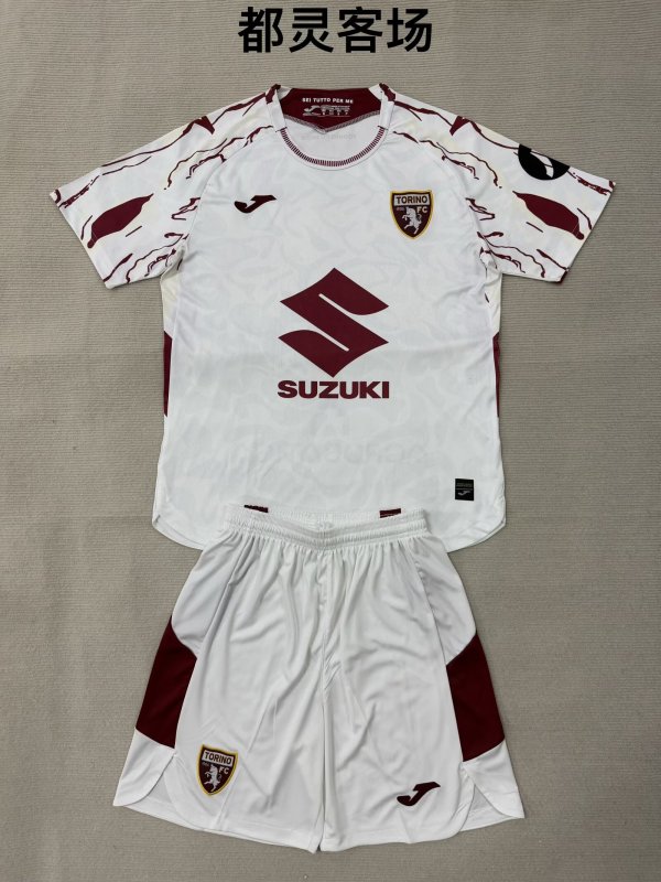 Torino F.C. away kid adult with shorts 25-26