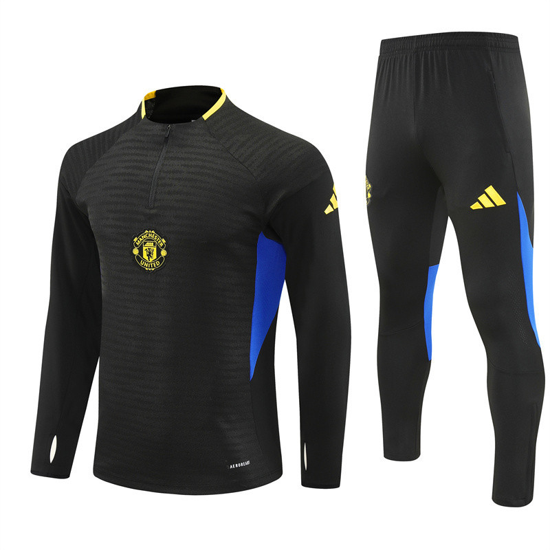 Manchester United tracksuit black kid adult 25-26 player version