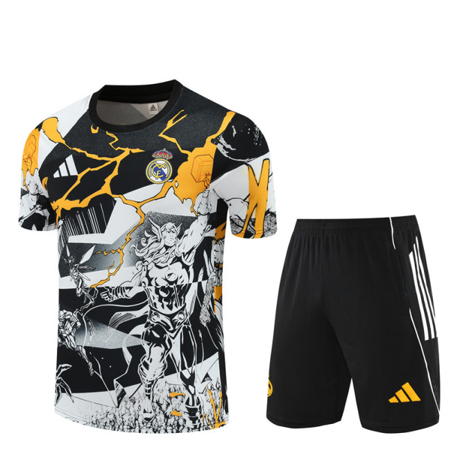Real Madrid & Marvel with  shorts 25-26