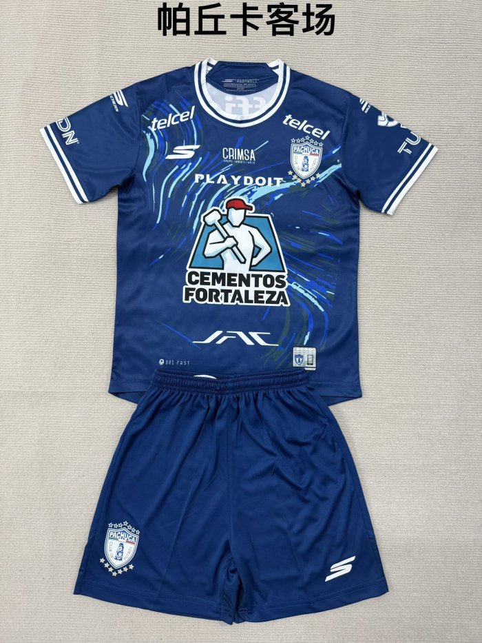 C.F. Pachuca away kid adult with shorts 2026