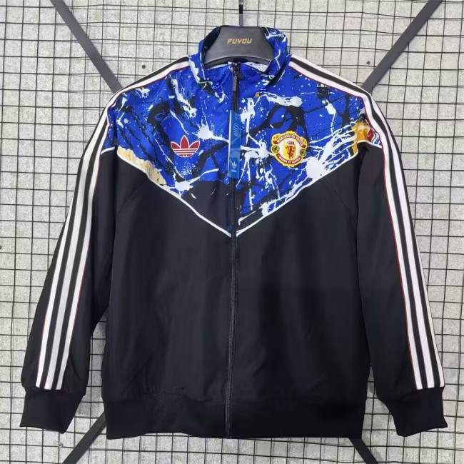 Manchester United windbreaker black rose 2026