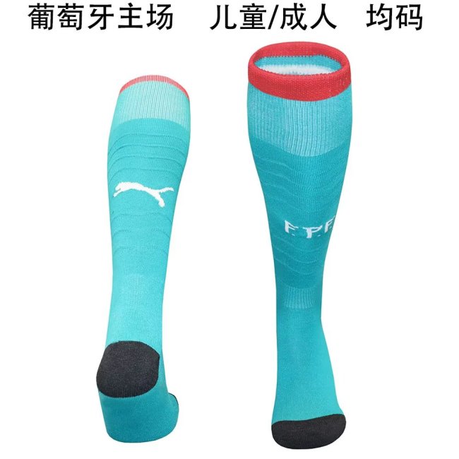 Portugal home sock lake blue 2026 WC