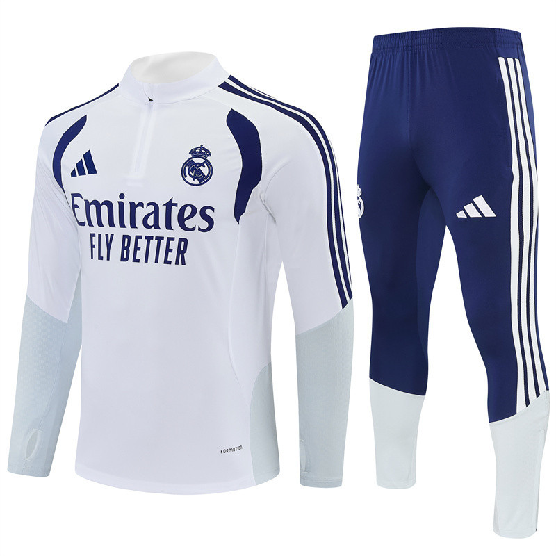 Real Madrid tracksuit white kid adult 26-27