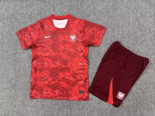 Poland away red kid 2026 WC 