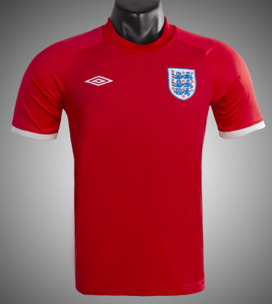 England 2010 away red