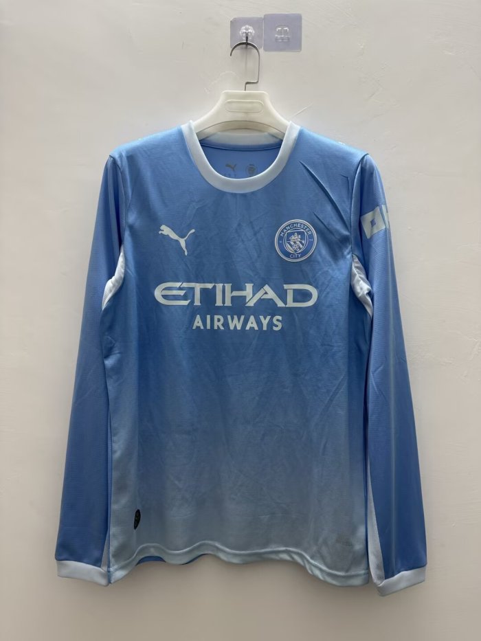 Manchester City home S-4XL 26-27 long sleeve