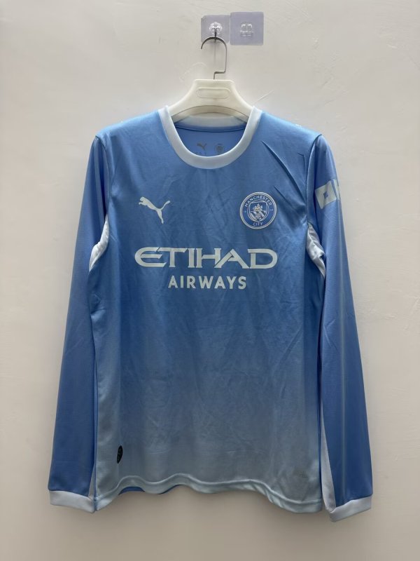Manchester City home S-4XL 26-27 long sleeve