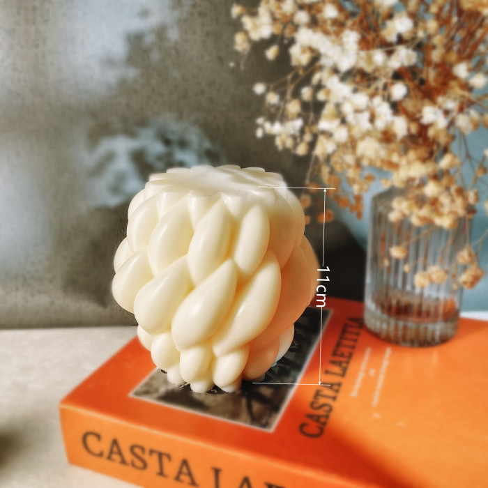 New mold Rotate Raindrop Shape Candle Silicone Mold Geometric Arc Art Form Candles Mould Home Decor Aromatherapy Wax Making Mould