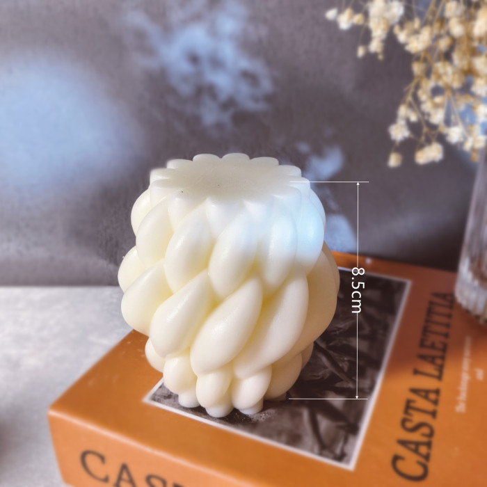 New mold Rotate Raindrop Shape Candle Silicone Mold Geometric Arc Art Form Candles Mould Home Decor Aromatherapy Wax Making Mould