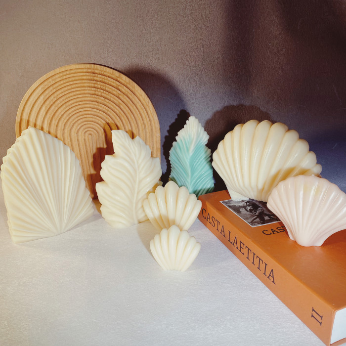 Sea Shell Seaweed Coral Silicone Candle Mold Plaster Tools Celebration Decorate Wax Mould
