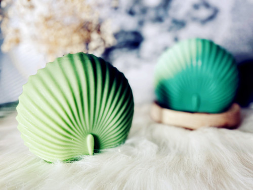New mold Fan-shaped Shell Candle Mold Silicone Mould Overlapping Wave Ripple Stripe Celebration Wedding Decorate