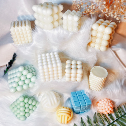 New mold Various styles Heart shape Bubble Cube Diamond angle silicone candle mold For Making handmade Gypsum Home Decor Aromatherapy wax