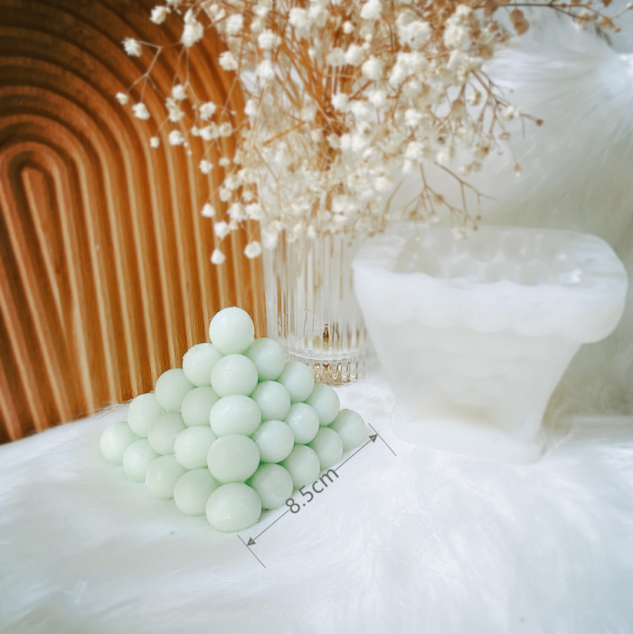 New mold Various styles Heart shape Bubble Cube Diamond angle silicone candle mold For Making handmade Gypsum Home Decor Aromatherapy wax