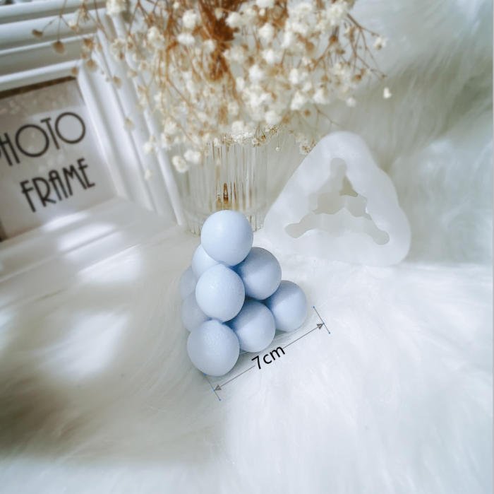 New mold Various styles Heart shape Bubble Cube Diamond angle silicone candle mold For Making handmade Gypsum Home Decor Aromatherapy wax