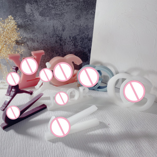 New mold Fashion luxury brand LOGO sign silicone candle mold popular symbol Home Decor Gypsum making Supplies