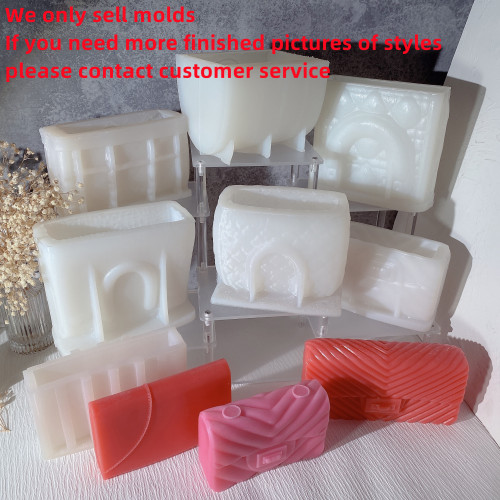 New mold Fashion Women's Handbag Candle Mold Luxury Girl Wallet Silicone Mold Lady Purse Bag Scented Candles Wax Mold Handmade Crafts Tools