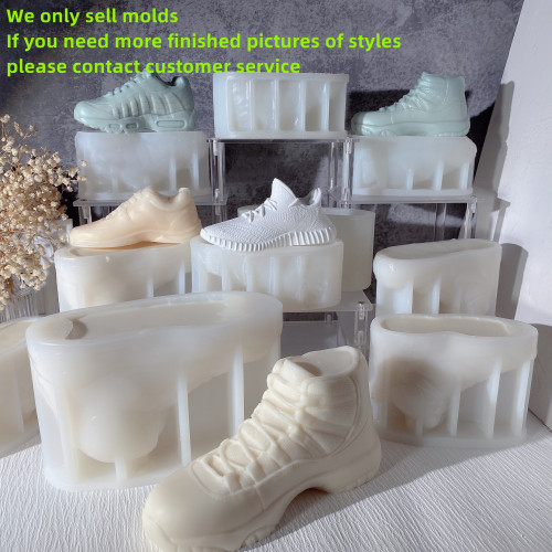 New mold Luxury Popular Brand Sneakers Candle Silicone Mold Running Sports Shoes Basketball Shoes Mould