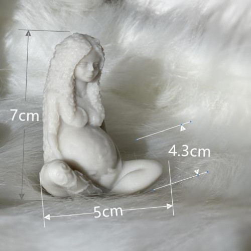 New mold Earth Mother Gaia Candle Mold Silicone Mold Handmade MYTHOS Plaster Sculpture Candle Make Tools Desktop Decoration Candle Resin Mould
