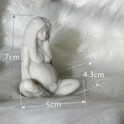 New mold Earth Mother Gaia Candle Mold Silicone Mold Handmade MYTHOS Plaster Sculpture Candle Make Tools Desktop Decoration Candle Resin Mould
