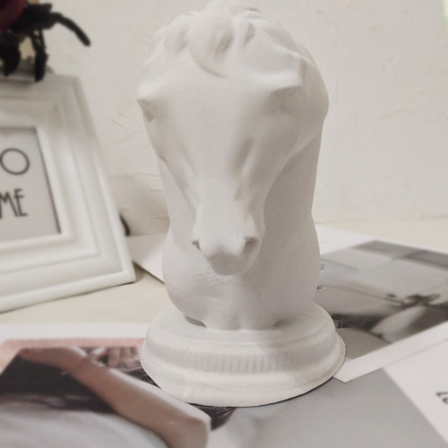New mold Horse Head Silicone Candle Mold Animal Steed Gypsum Form Sculpture Art Crafts Handmade Tools Scented Wax Mould Home Decor
