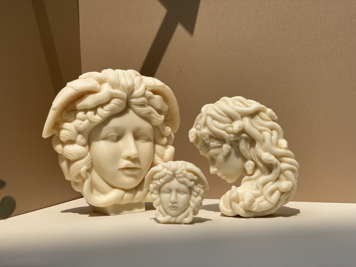 New mold Large Medusa Diy 3D Silicone Candle Mold Face Snake Hair Mythical Characters Sculpture Statue Gypsum Home Decor Wax Mould