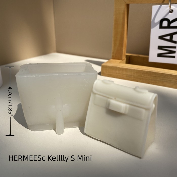 Woman Handbag Candle Mold Famous Soap Home Decor Silicona Mould Making Supplies Wax Mini Bag