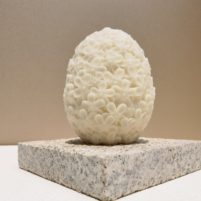 New Large Egg Chrysanthemum Candle Silicone Mold Can Be Used for Gypsum Cement Resin Cake Soap Easter Mold