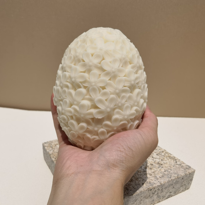 New Large Egg Chrysanthemum Candle Silicone Mold Can Be Used for Gypsum Cement Resin Cake Soap Easter Mold