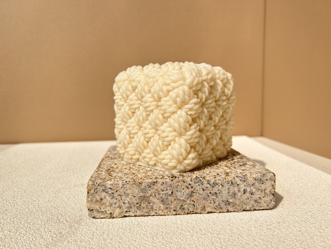 Large Square Coil Knitting Wool Clew Knot Candle Mold Used For Soap Candle Gypsum Cement Silicone Mold