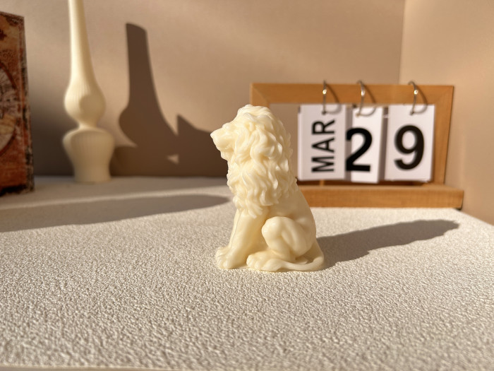 2023 NEW Lion Candle Silicone Mold DIY Sitting Lion Candle Mold Handmade Gypsum Aromatherapy Soap Candle Home Decoration