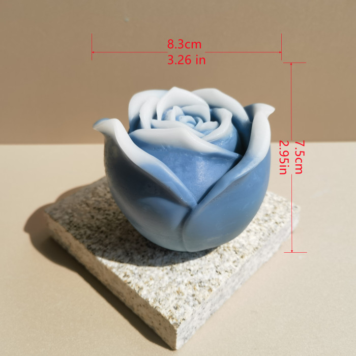 Large Peony Lotus Rose Flower Collection  Water Lily Candle Gypsum Soap Resin Decorative Crafts Silicone Mold