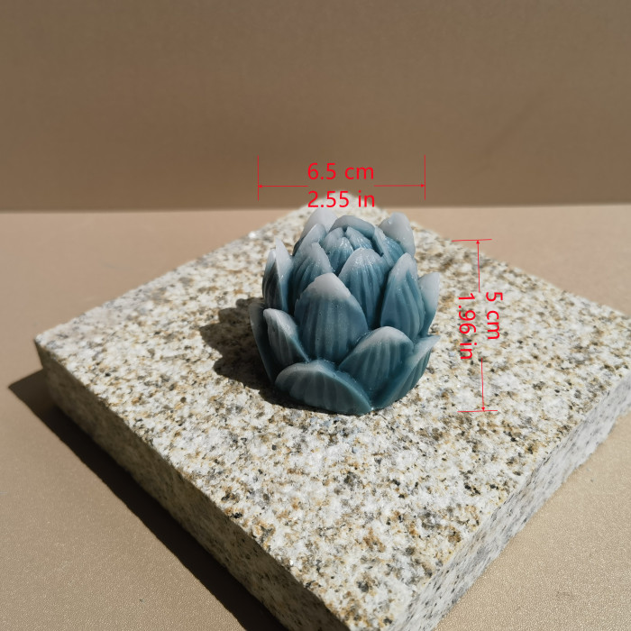 Large Peony Lotus Rose Flower Collection  Water Lily Candle Gypsum Soap Resin Decorative Crafts Silicone Mold