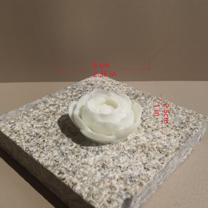 Large Peony Lotus Rose Flower Collection  Water Lily Candle Gypsum Soap Resin Decorative Crafts Silicone Mold