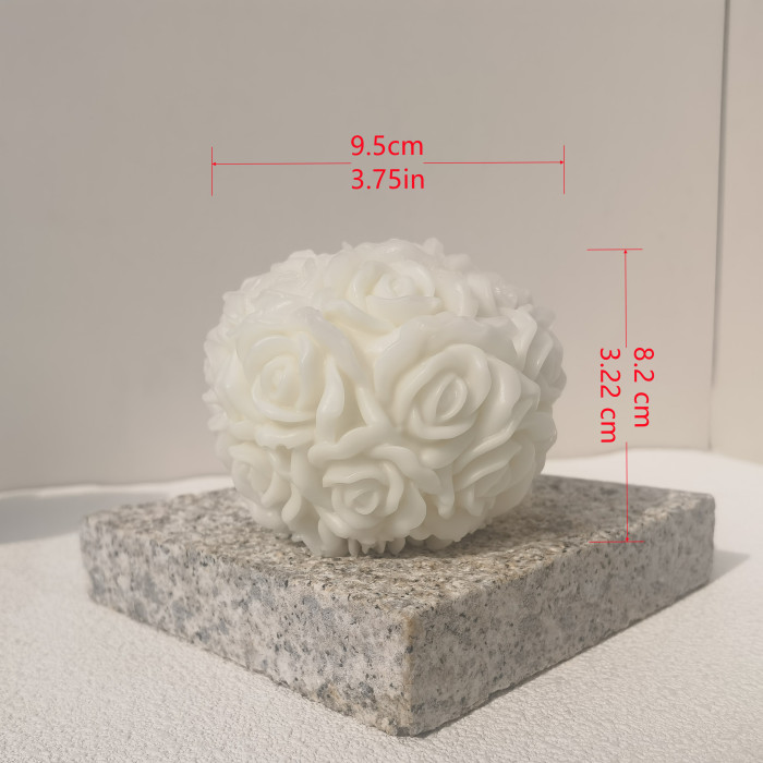 Large Peony Lotus Rose Flower Collection  Water Lily Candle Gypsum Soap Resin Decorative Crafts Silicone Mold