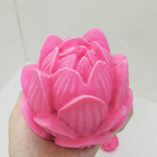 The Large Huge Sized Lotus Flower Peony Candle Mold Can Be Used To Make Candle Gypsum Resin Cake Ice Block Silicone Mold