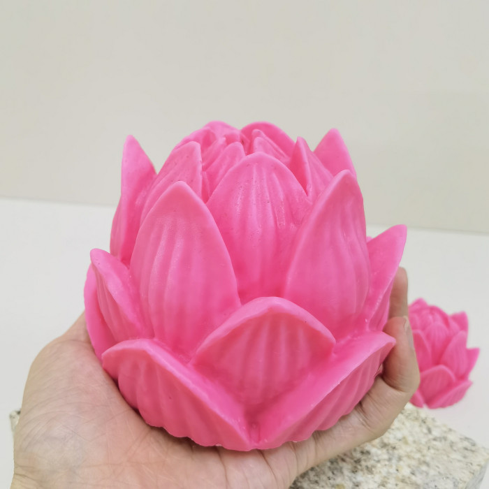 The Large Huge Sized Lotus Flower Peony Candle Mold Can Be Used To Make Candle Gypsum Resin Cake Ice Block Silicone Mold