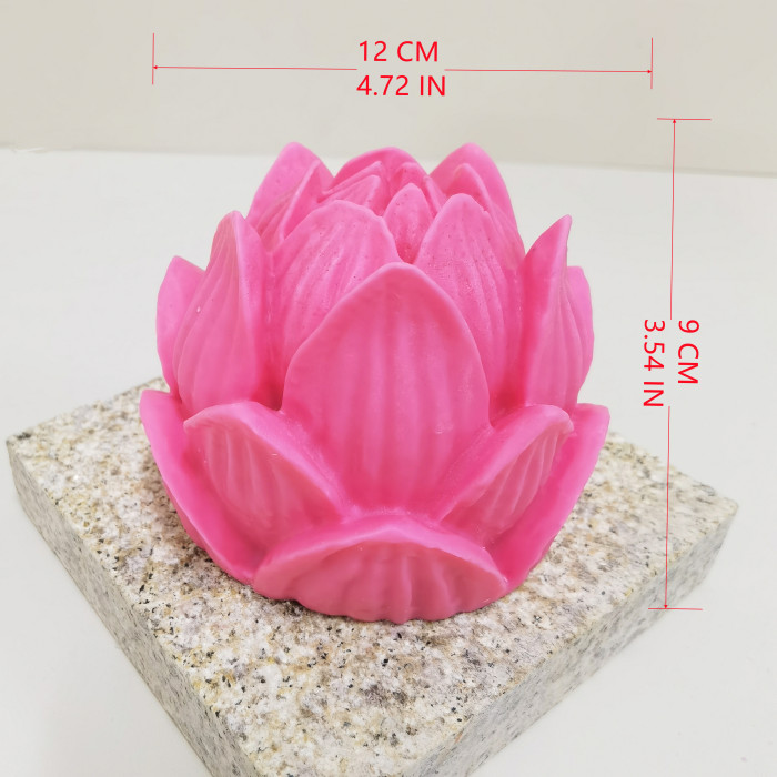 The Large Huge Sized Lotus Flower Peony Candle Mold Can Be Used To Make Candle Gypsum Resin Cake Ice Block Silicone Mold