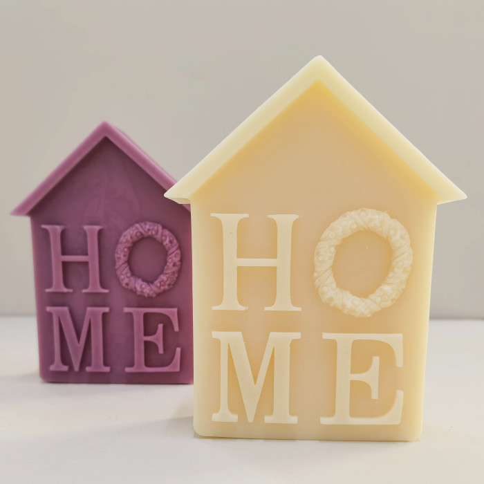 Home Family Happy House Room Can Ce Used For Wedding Gifts Candles Cake Ice Cubes Plaster Aromatherapy Soap Silicone Mold