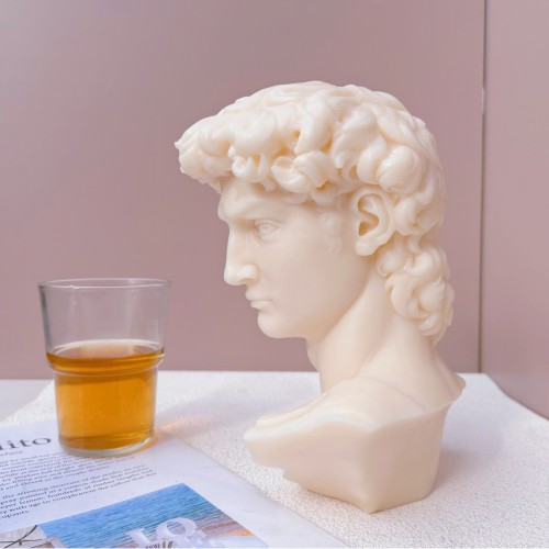 25CM David Avatar Gypsum Resin Candle Silicone Mold DIY David Gypsum Candle Decoration Luxury Decorative Art Designer Home Decoration
