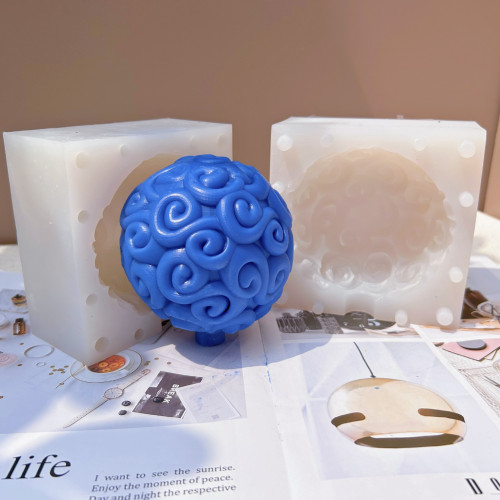 3D Pirate King Devil Fruit Candle Gypsum Resin Silicone Mold DIY Luffy Rubber Fruit Silicone Mold Decoration Luxury Mold