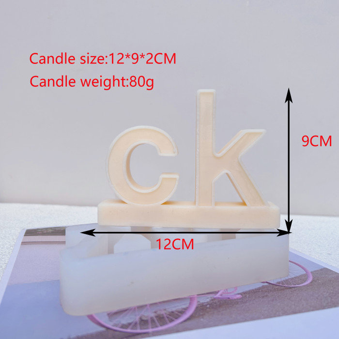 New mold Fashion luxury brand LOGO sign silicone candle mold popular symbol Home Decor Gypsum making Supplies