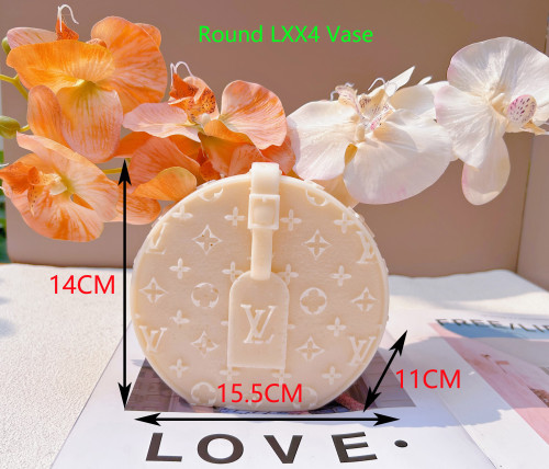 Brand handbag mold, Bag wallet designer  flower pot form mold, pen holder, home decoration, flower arrangement, cement resin, gypsum, candle, soap, silicone mold