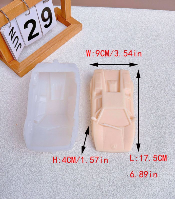 SUV G500 sports car resin candle gypsum silicone mold, can be used for home art decoration