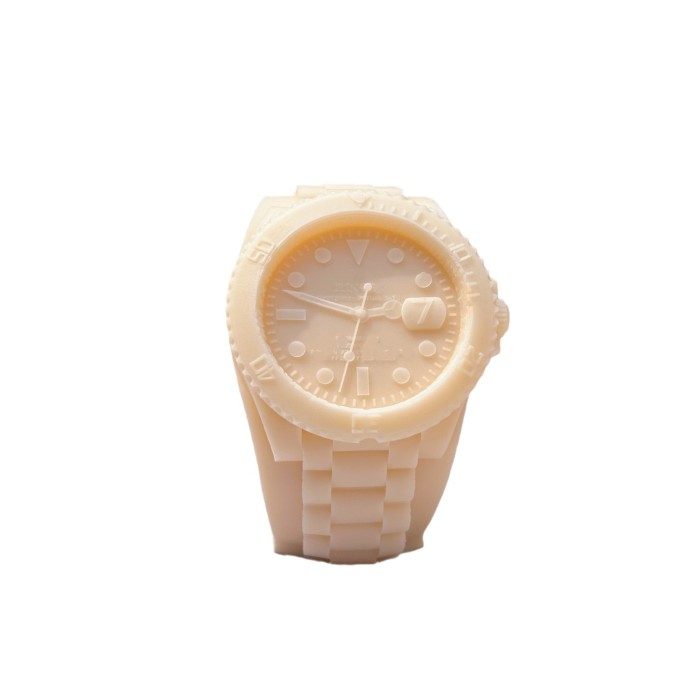 Luxury brand watch clock candle gypsum cement resin home decoration ornaments silicone mold
