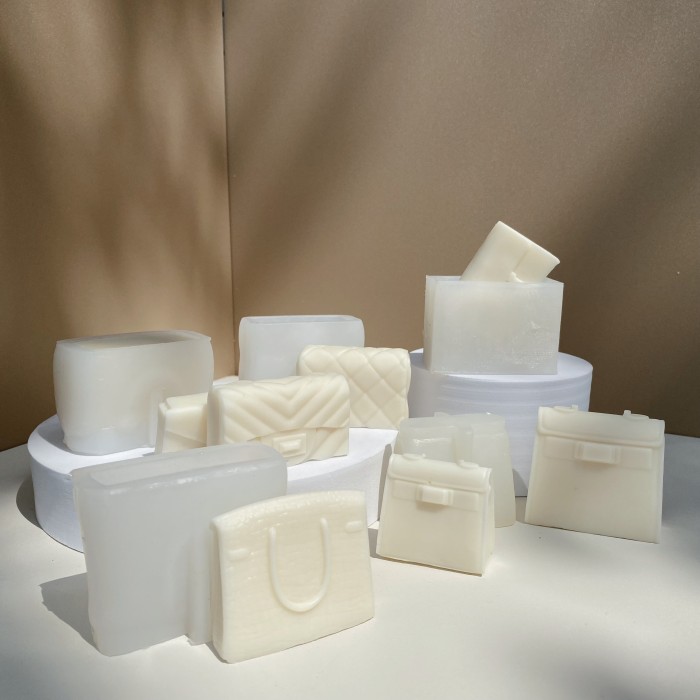 Copy Woman Handbag Candle Mold Famous Soap Home Decor Silicona Mould Making Supplies Wax Mini Bag
