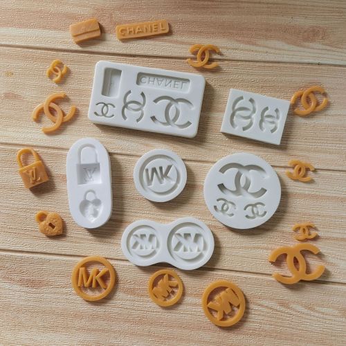 Designer Handbag Logo Silicone Mold Fondant Chocolate Cake Decorating Mould