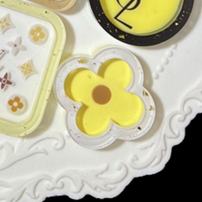 Luxury Fashion Logo Shaker Silicone Mold DIY Epoxy Resin Keychain Bag Charm Plaster Aroma Casting Mold