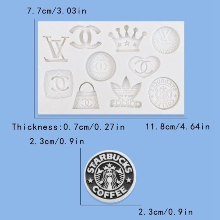 Mini Luxury Handbag Silicone Mold Fondant Chocolate Cake Decor Resin Keychain Plaster Casting Mold