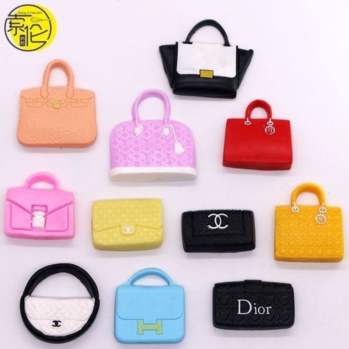 Mini Luxury Handbag Silicone Mold Fondant Chocolate Cake Decor Resin Keychain Plaster Casting Mold